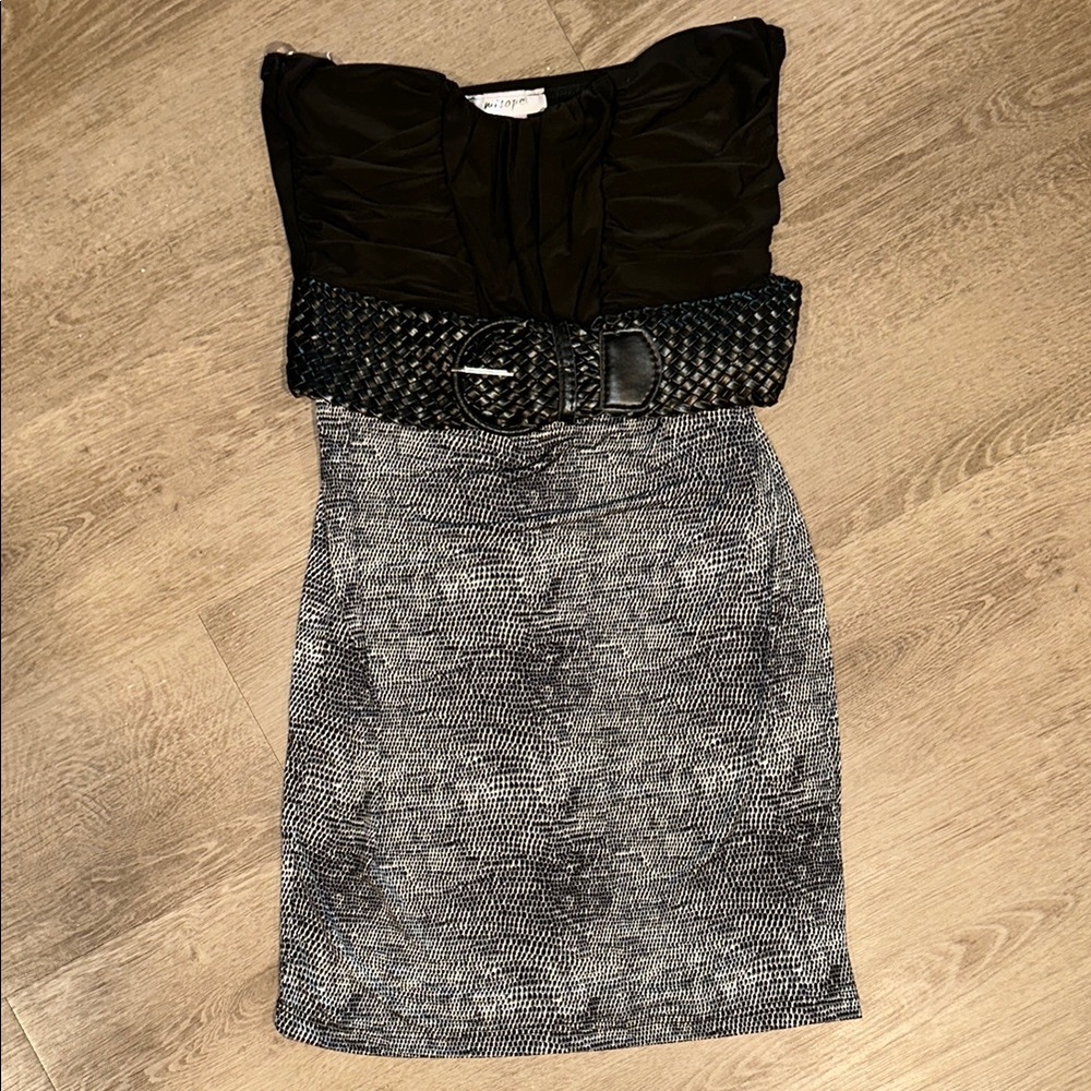 Elegant Black and Gray Women's Skirt